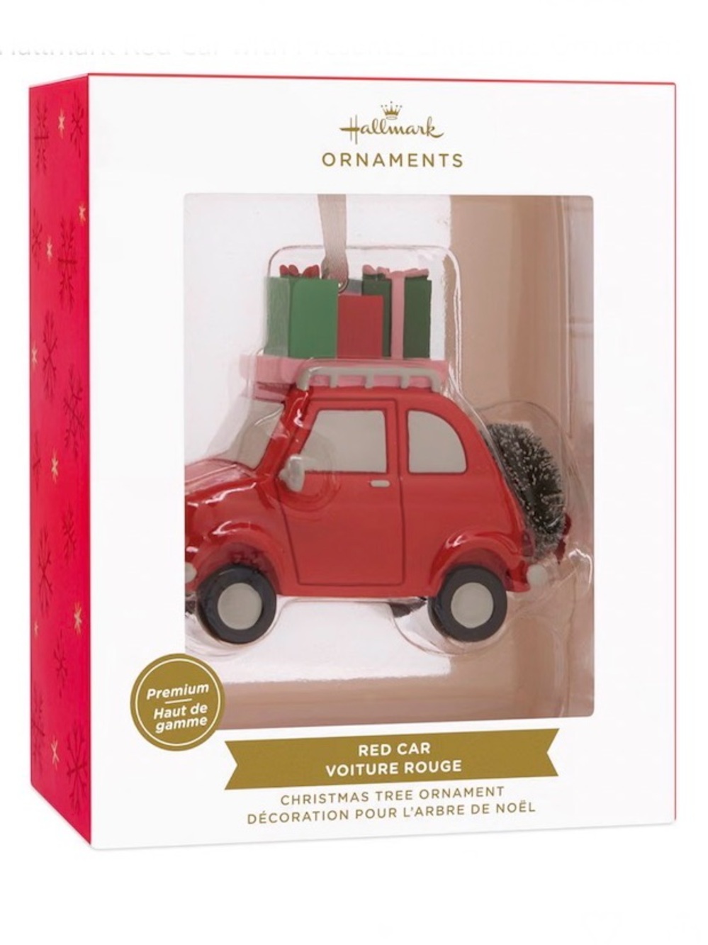 Hallmark Red Car with Presents Christmas Ornament